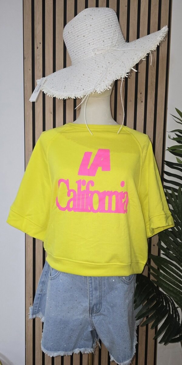 Blouse jaune fluo